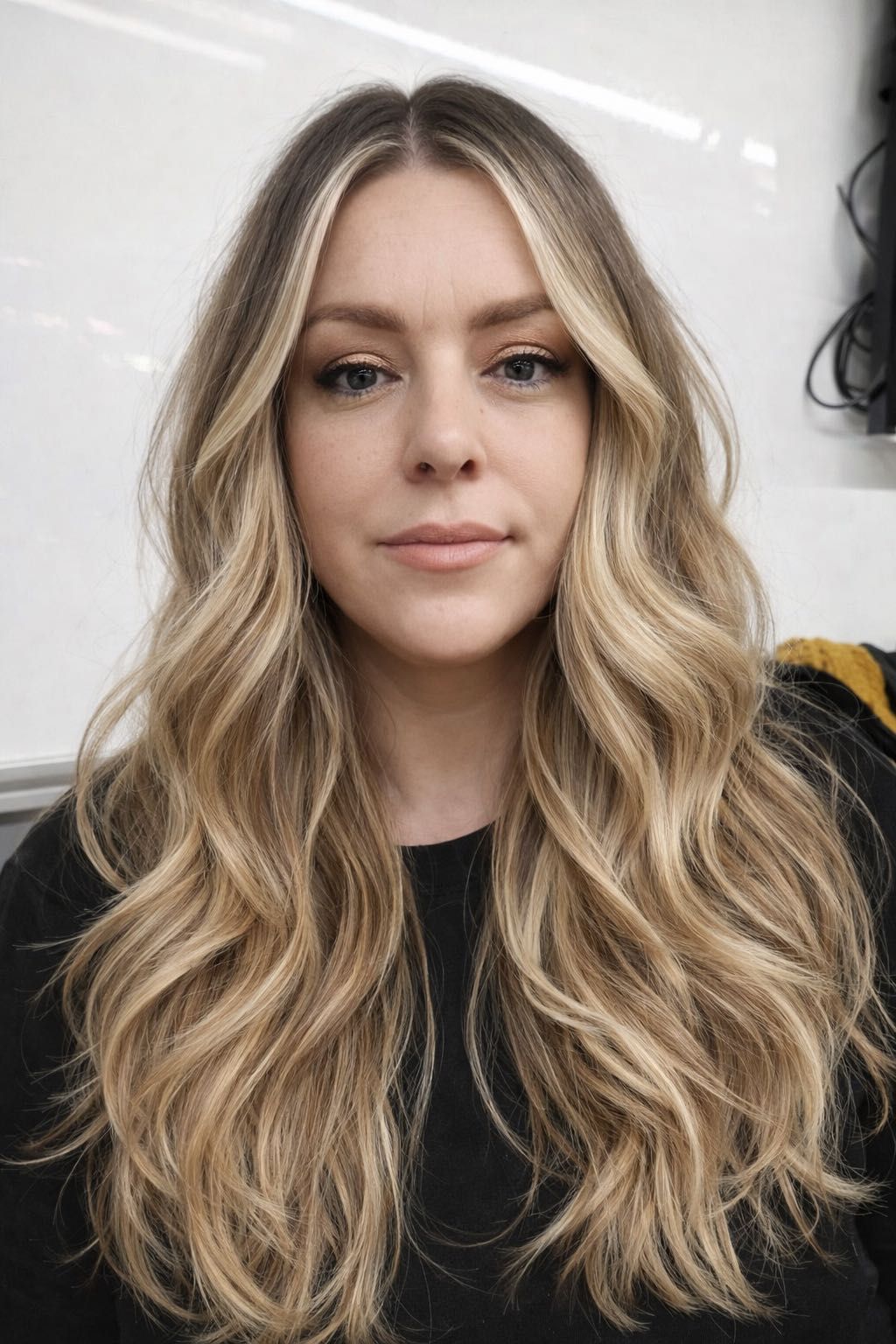Balayage natural pelo largo