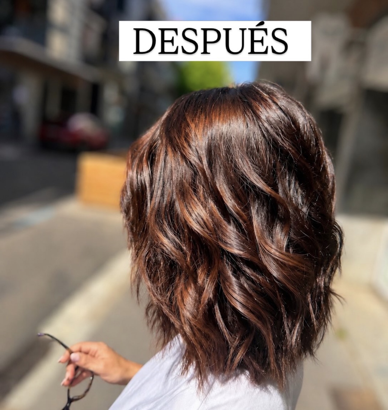 Cabello después del tratamiento en Rafols